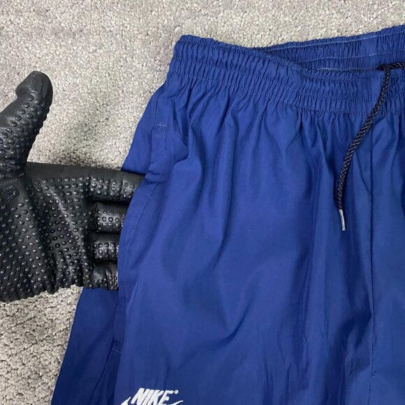 Vintage Nike F.I.T. Logo Pants Men's Medium Blue Woven Tapered Jogger USA - Picture 5 of 16